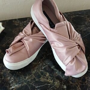 Steve Madden Blush Pink Twisted Slip-On Sneakers